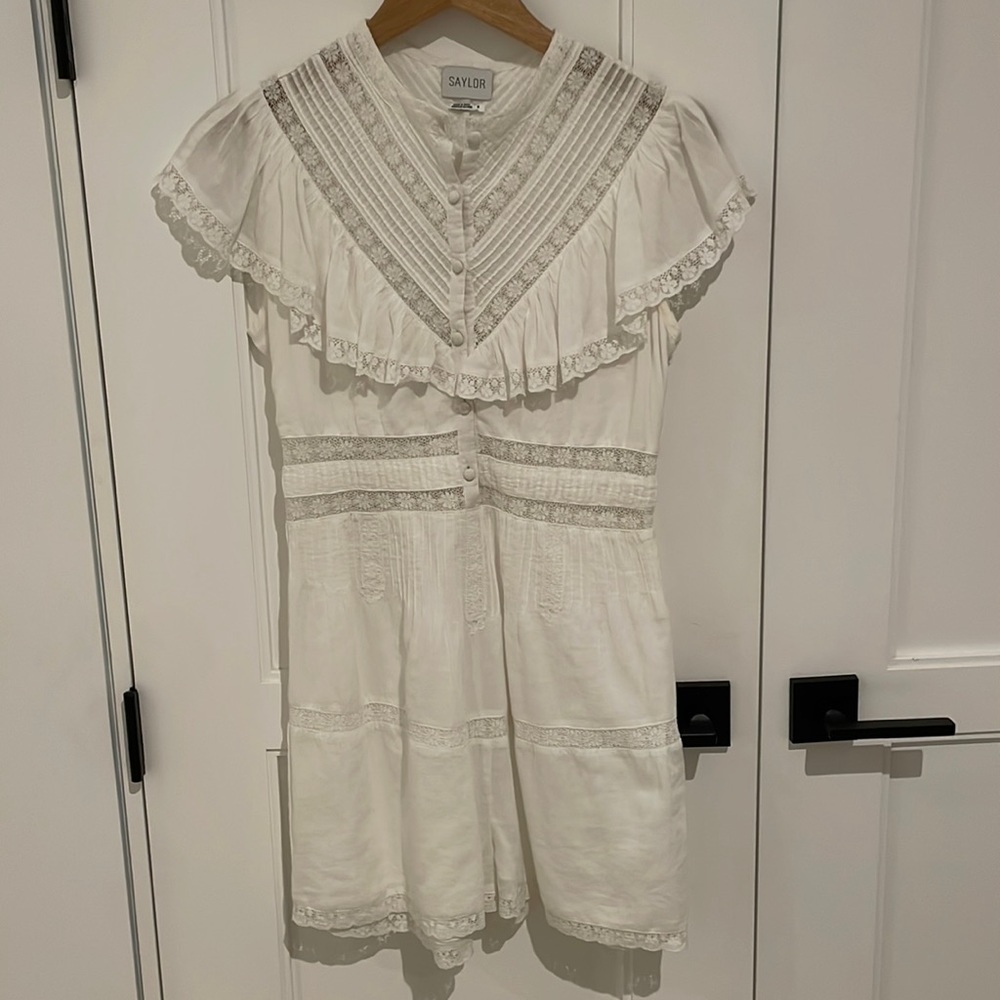 Saylor white romper